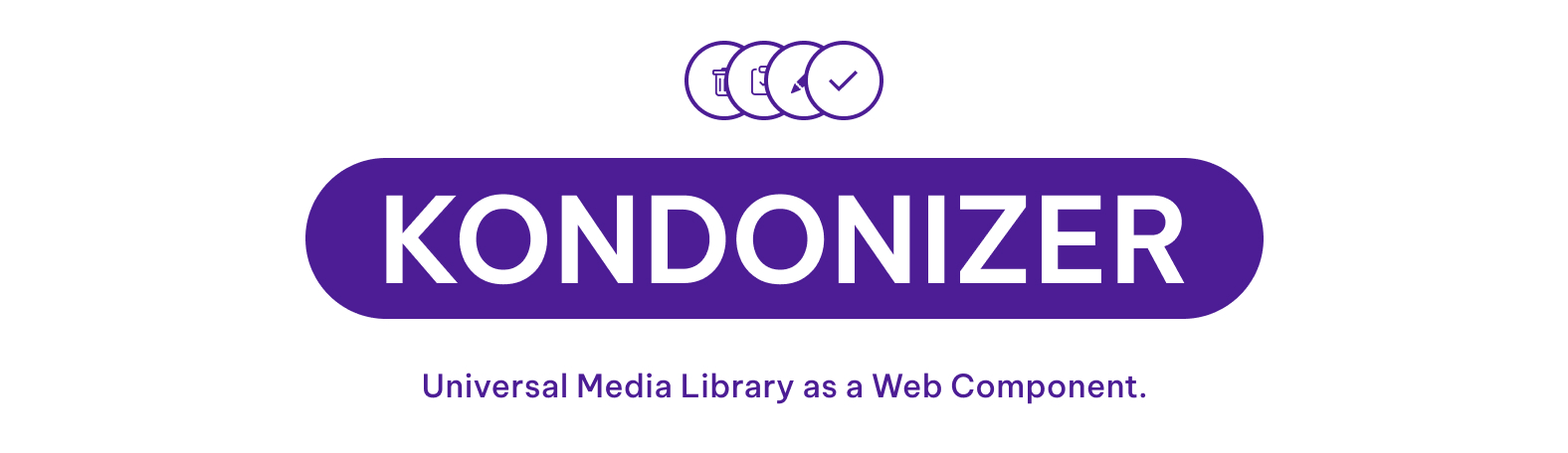 Kondonizer : Universal Media Library as a Web Component.
